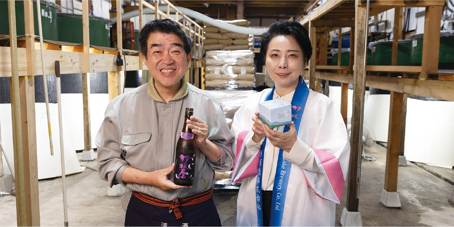 美菊酒造　羽根 敬喜さん・羽根 千鶴子さん